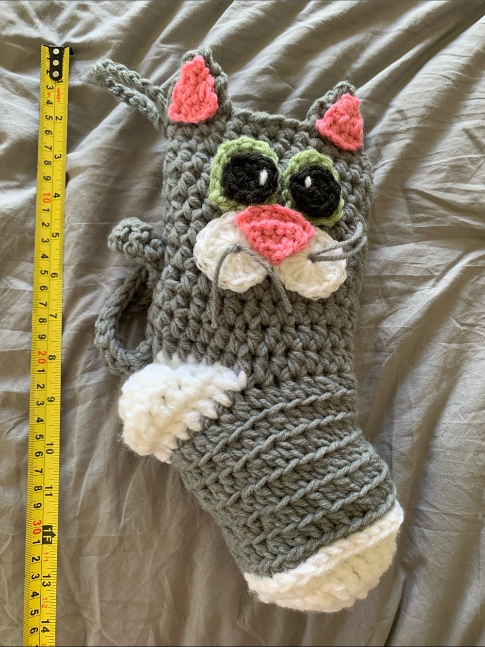 Gray Cat Stocking - Picture 4 of 4